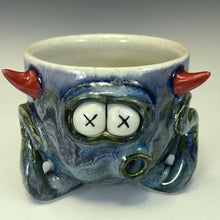 Load image into Gallery viewer, Tri-Squiddy Shot - Blue Glaze
