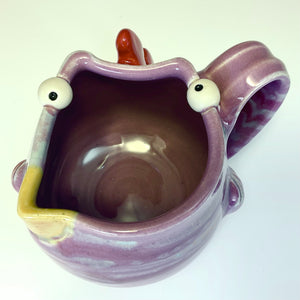Ab Chicken Mug - Pansy Glaze - RIGHTY