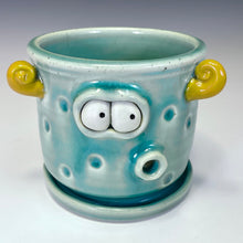 Load image into Gallery viewer, Wee’ Monster Planter - Celadon Glaze
