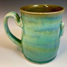 Load image into Gallery viewer, FaceMug Med - Lefty - Celadon Glaze - X

