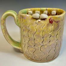 Load image into Gallery viewer, Ooglie Eye Mug Square - BabyApe Glaze - Righty - Teef
