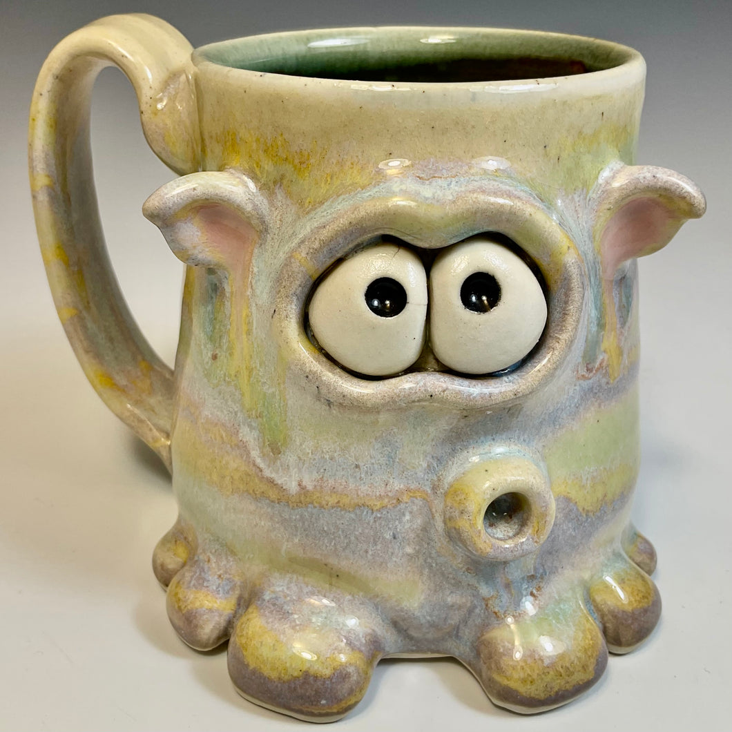 Timmit Mug - Righty - BabyApe Glaze - Ears/Adorbs