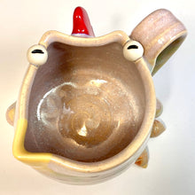 Load image into Gallery viewer, Ab Chicken Mug with Feet - BabyApe Glaze - Righty
