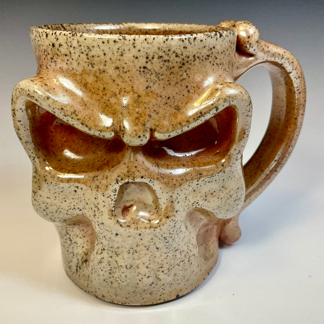 Skull Mug - Shino Glaze