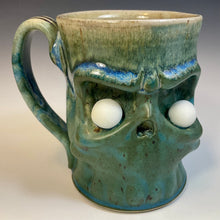 Load image into Gallery viewer, Skull Mug - Ivy Glaze MarbleEyes
