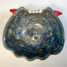 Load image into Gallery viewer, Ooglie Eye Bowl Sm - Blue Glaze - Wobble
