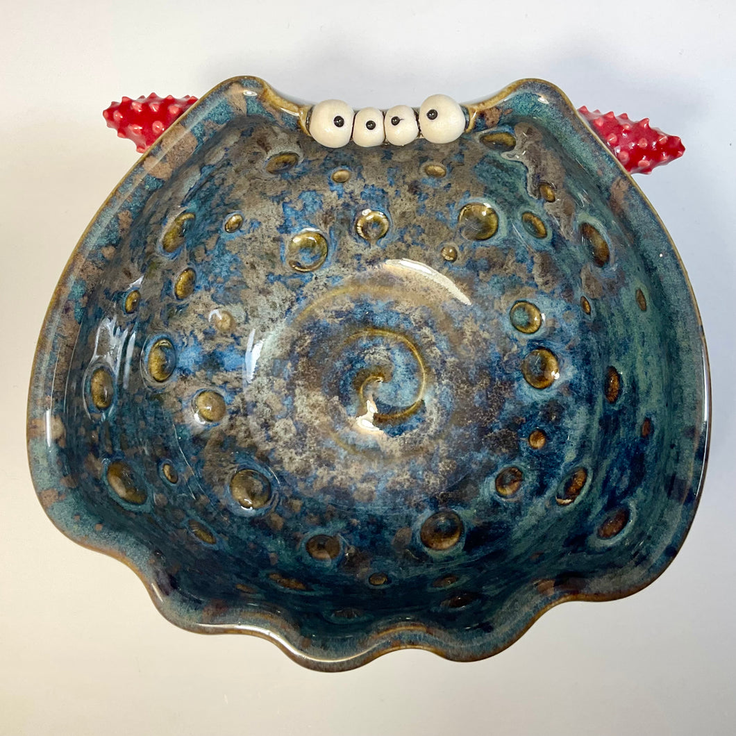 Ooglie Eye Bowl Sm - Blue Glaze - Wobble