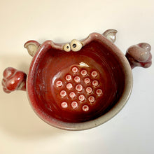 Load image into Gallery viewer, Ooglie Eye Clean Shave Bowl - CopperRed Glaze

