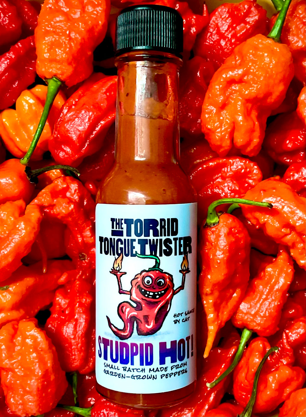 Cat's Hot Sauce STUDPID HOT!
