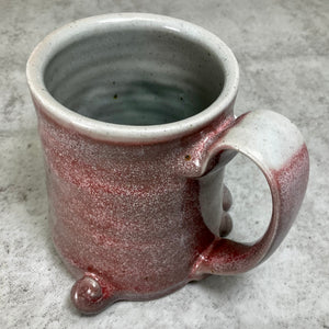 Timmit Mug - CopperRed Glaze - Horns - Righty