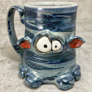 Timmit Mug - Denim Glaze - Ears - Righty